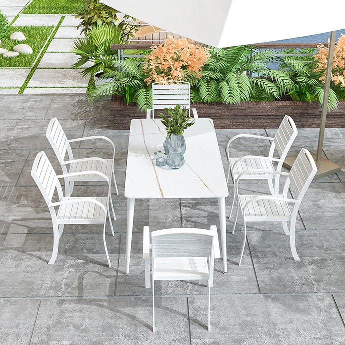 Sintered Stone Dining Set 1/5/7 Piece Modern Dining Table Set for Outdoor