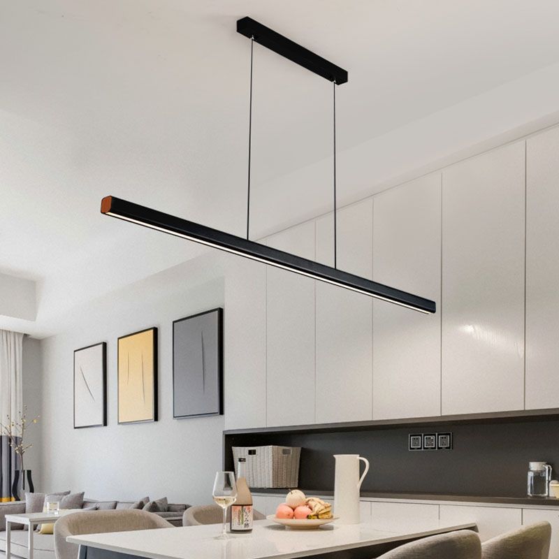 Simple Modern Style LED Hanging Island Pendant Light for Dining Room Living Room