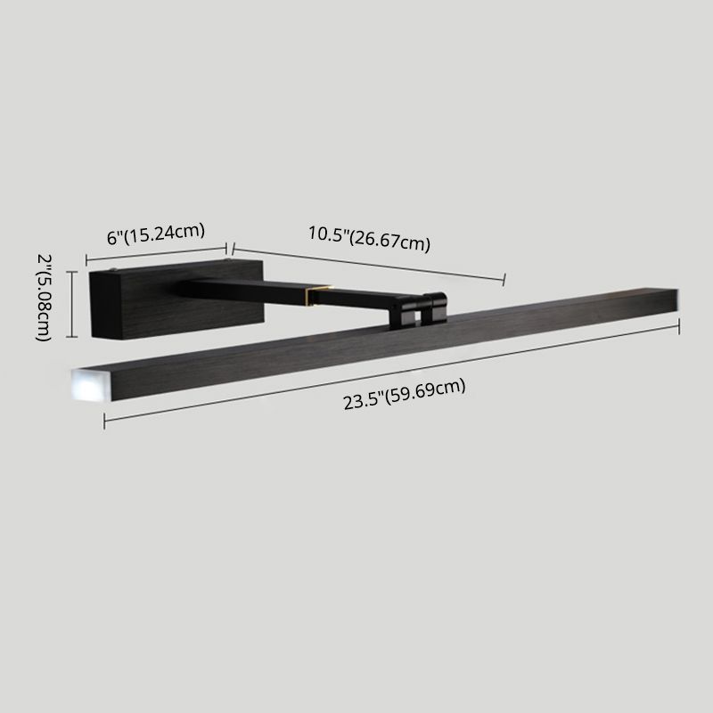 Modern Minimalist Style Linear Wall Mounted Vanity Lights Metal Vanity Lamp