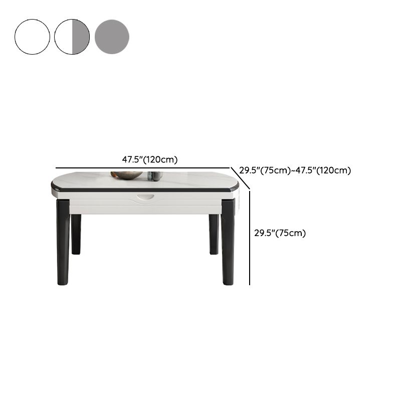 Modern Style Stone Furniture 1/7 Pcs Round Shape Dinette Table with Armless Chair