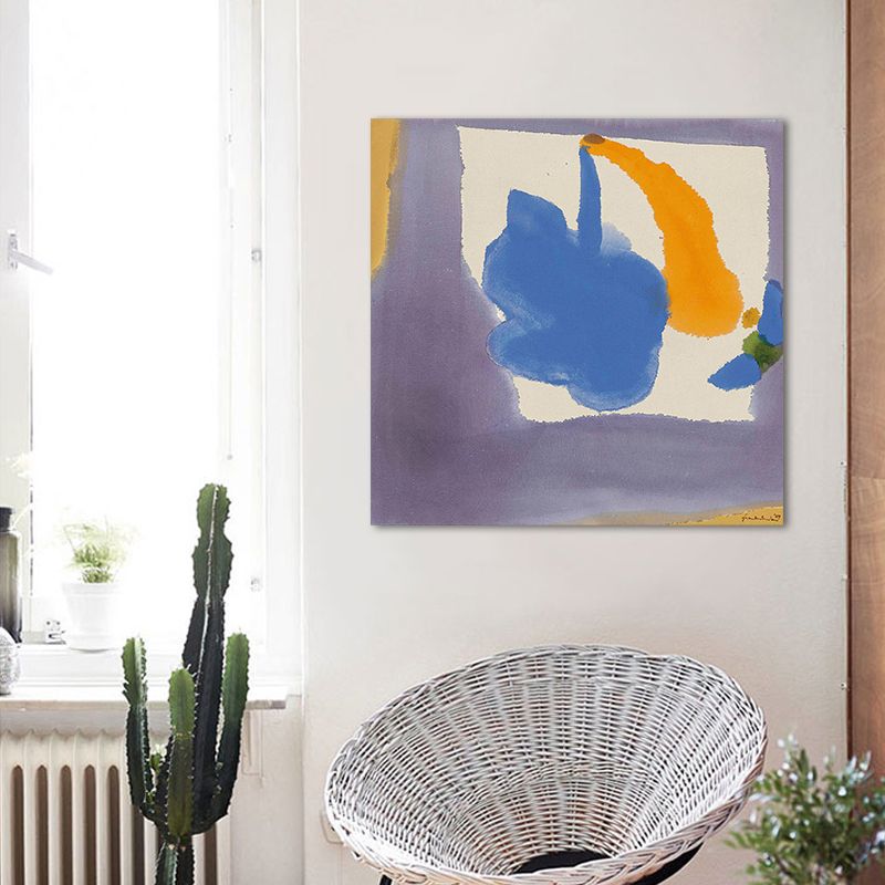 Contemporary Abstract Canvas for Dining Room Watercolor Painting Art, Multiple Sizes