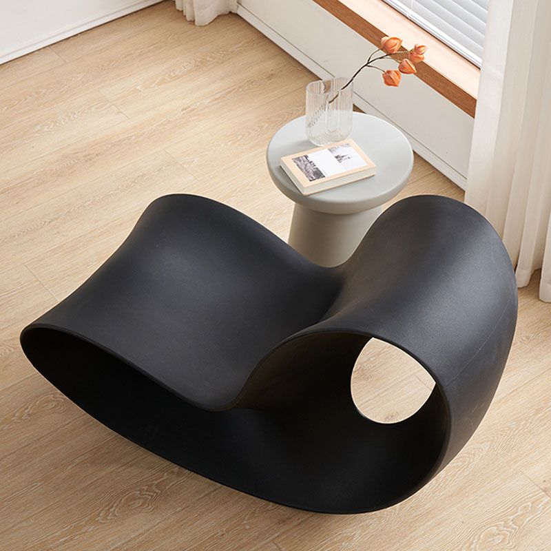 Contemporary Rocking Chair Acrylic Solid Color Indoor Rocking Chair without Armrest