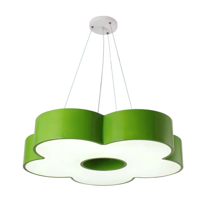 Acrylic Floral Chandelier Pendant Light Kids Style LED Hanging Light for Kindergarten