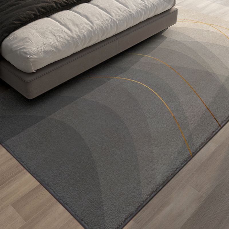 Chique grijs modern tapijt geometrisch patroon polyester gebied tapijt gemakkelijke verzorging tapijt voor woningdecoratie