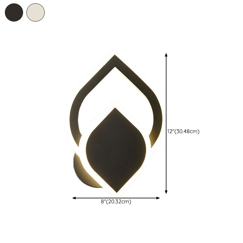 Metal Geometric Wall Mount Lamp Simple 1 Light Wall Mounted Light Fixture