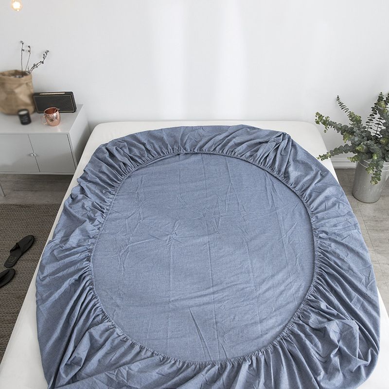 Cotton Sheet Standard Deep Pocket Bed Sheet Plain Weave Fitted Sheet