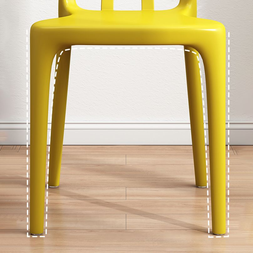 Silla plástica moderna para interiores y exteriores, silla individual sin brazos Wishbone para Patio