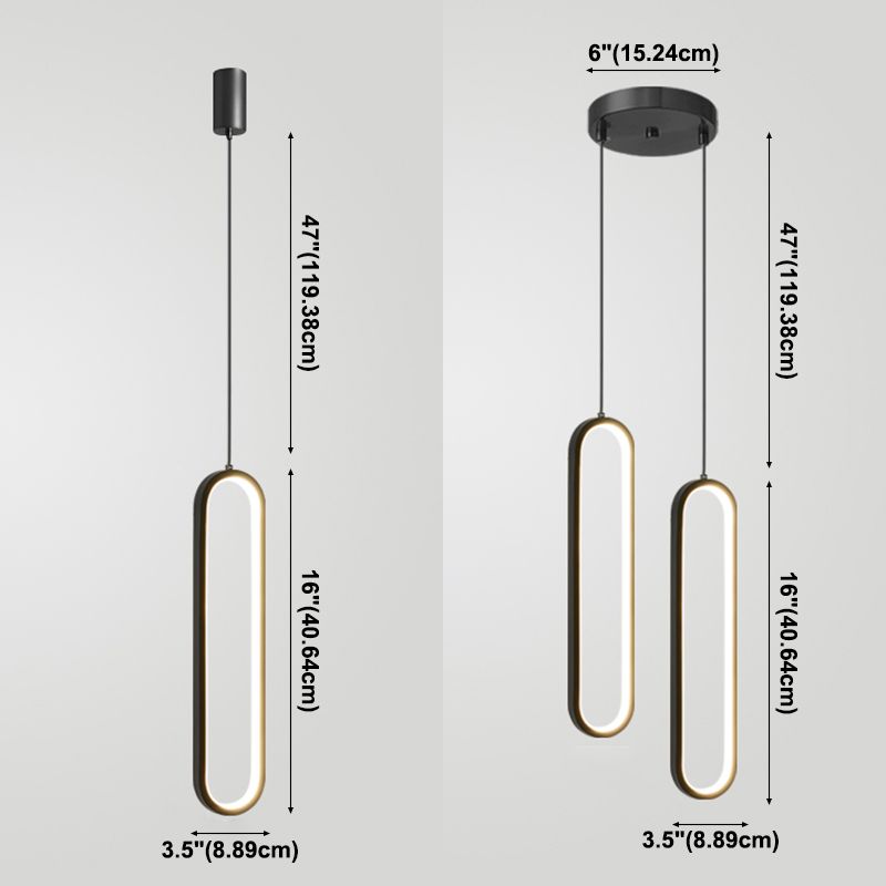 Contemporary Pendant Lighting Fixtures Geometric Metal Suspension Pendant