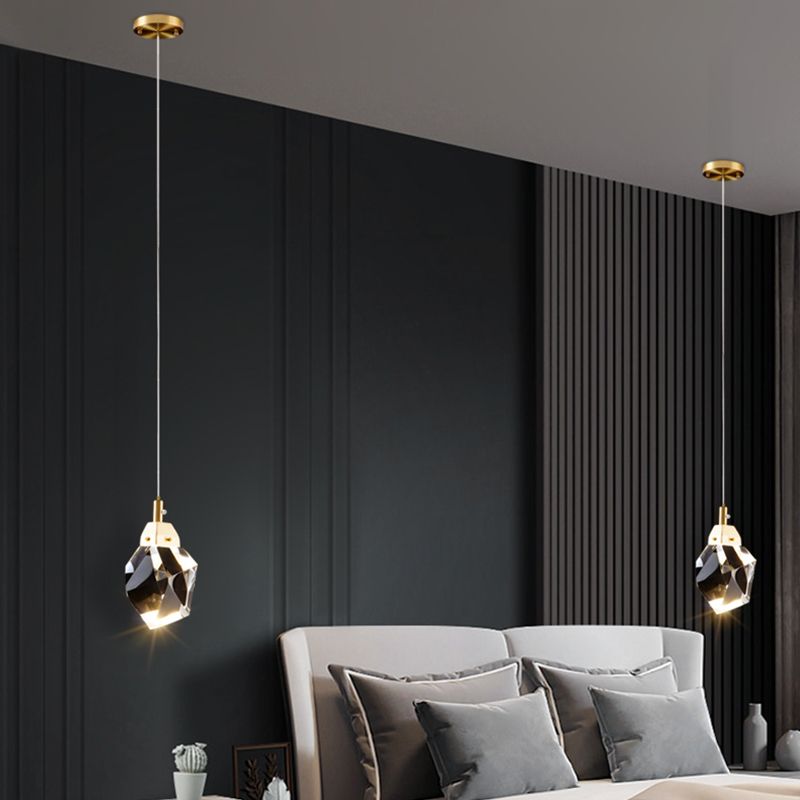 Pendre en cristal penseur suspendu suspendu en or pour la chambre à coucher