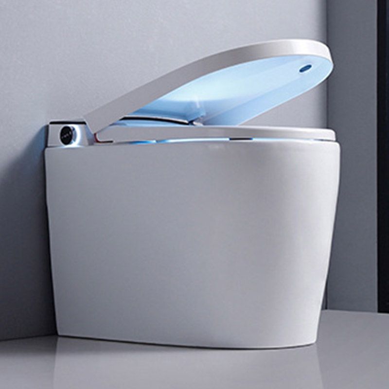 Contemporary One Piece Toilet Floor Mounted Toilet Bowl with Seat for Washroom