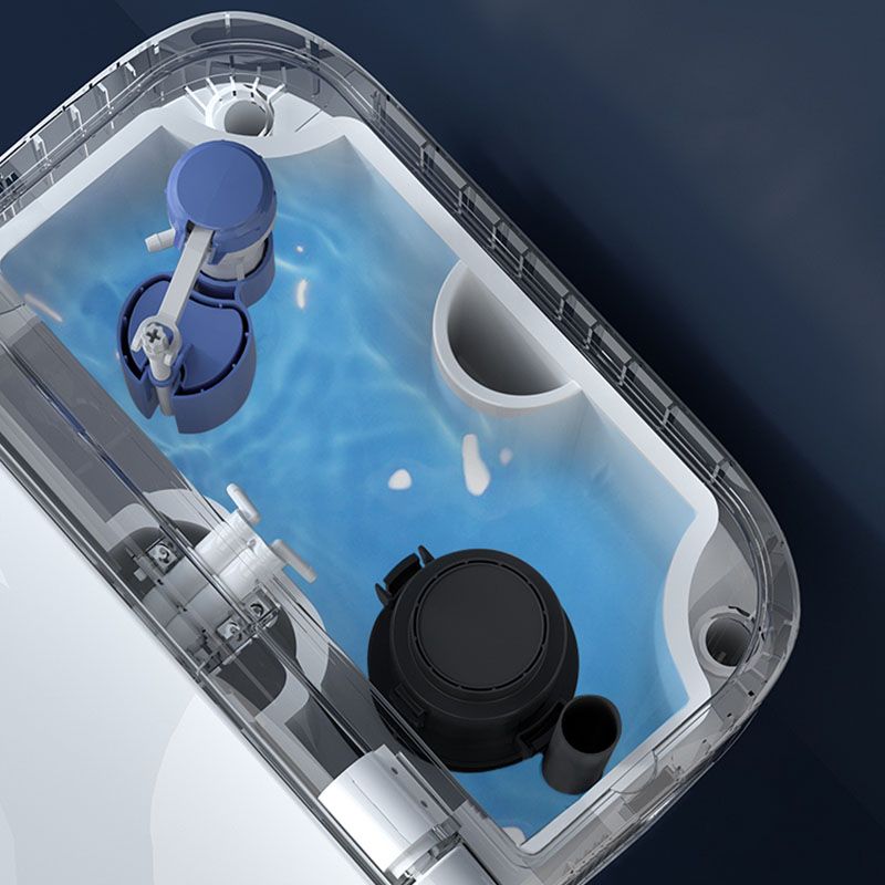 Contemporary Flush Toilet Floor Mounted One-Piece Toilet Porcelain Toilet Bowl