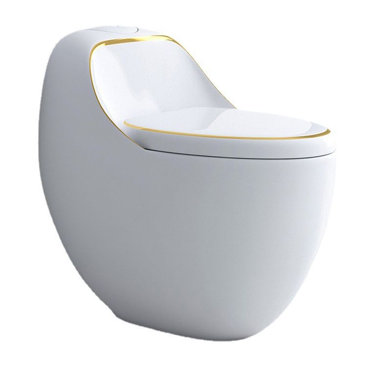Modern Elong Toilet Bowl Floor Mount Toilet with Seat for Bathroom