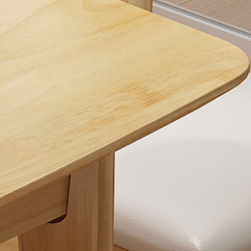 Solid Wood Dining Table Rectangle Modern Dining Table for Dining Room
