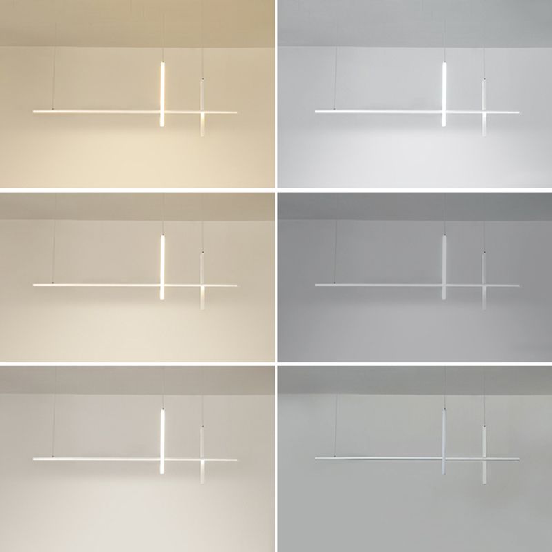 3 Light Linear Pendant Lighting Modern Kitchen Island Lighting Metal Island Lighting