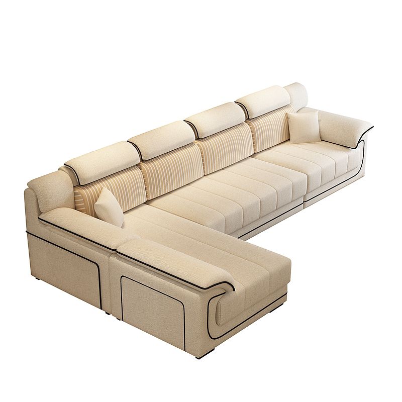 Scandinavian 39.37 " H Pillow Top Arm Sofa & Chaise for Living Room