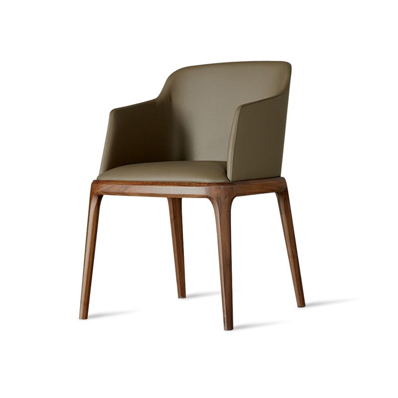 Sillas de comedor de madera de estilo moderno, sillas laterales con brazo para cocina