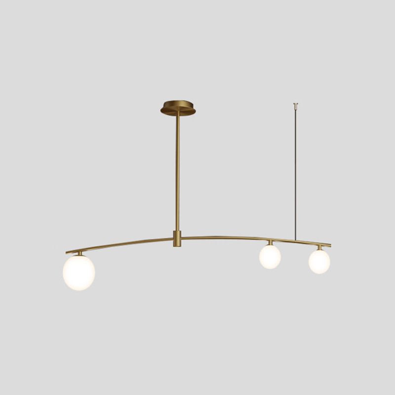 Gouden ballen kroonluchter hedendaagse kroonluchters glas multi -lights kroonluchter lamp