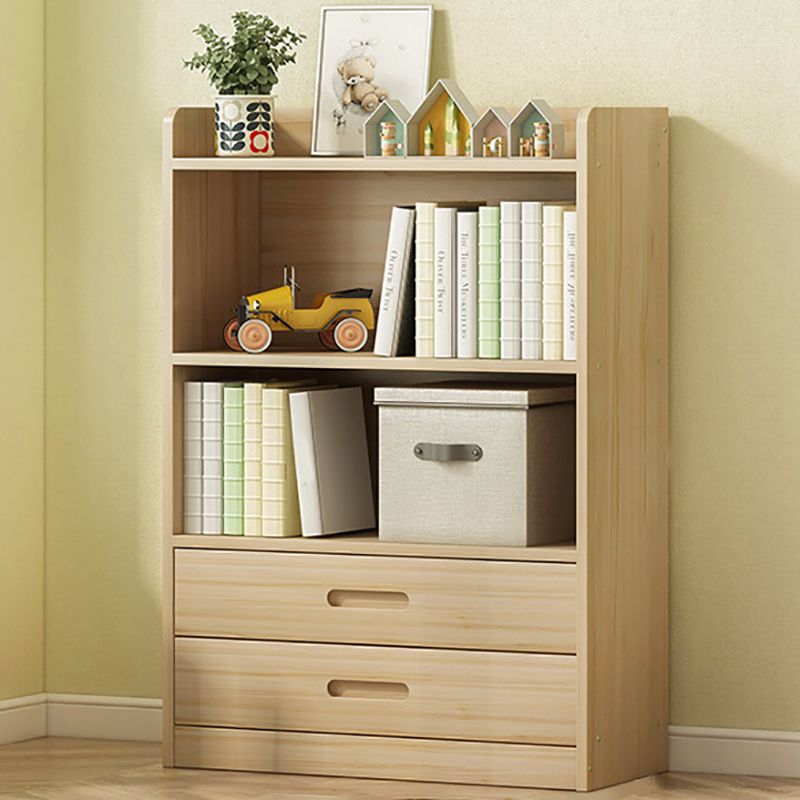 Modern Solid Wood Bookcase Closed Back Bookshelf for Any Room