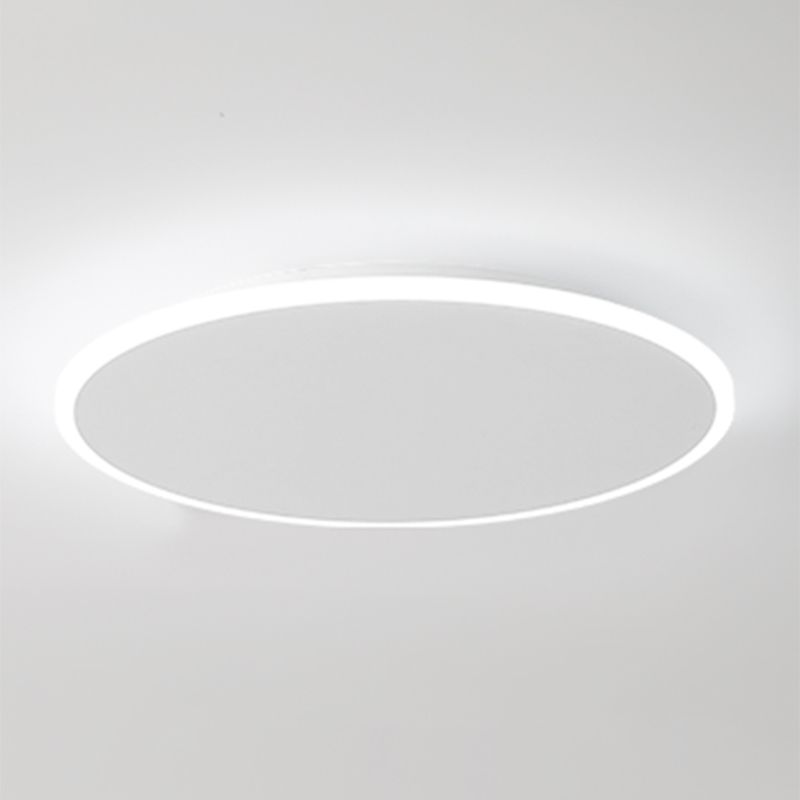 Modern Style Round Ceiling Fixtures Metal Ceiling Mounted Lights in White