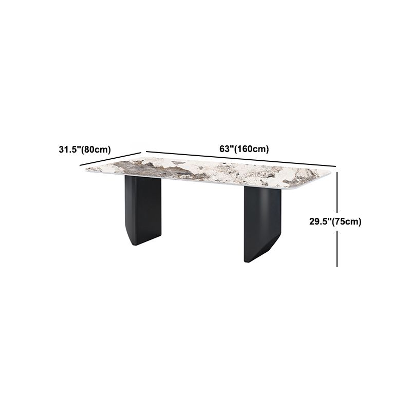 Modern 1/5/6/7 Pieces Dining Set Rectangle Stone Dining Table for Dining Room