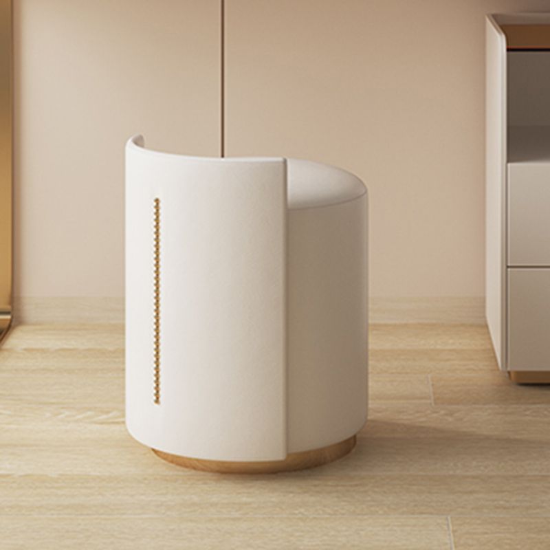 Engineered Wood Makeup Dressing Table Stool Set with Glass Accent