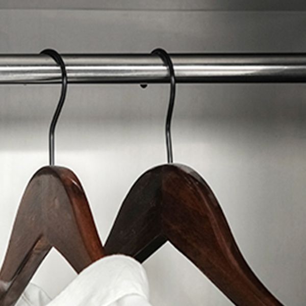 Steel Chrome Storage Cabinet Modern Cabinet with Hinged Doors