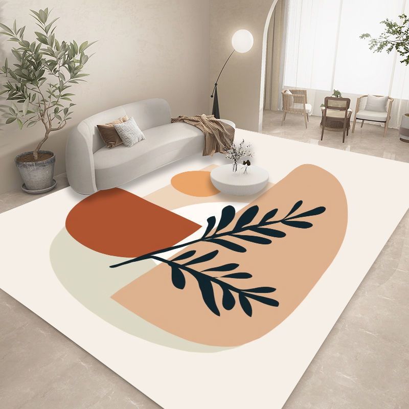 Tapis de bloc de couleur tapis intérieur tapis de géométrie nordique