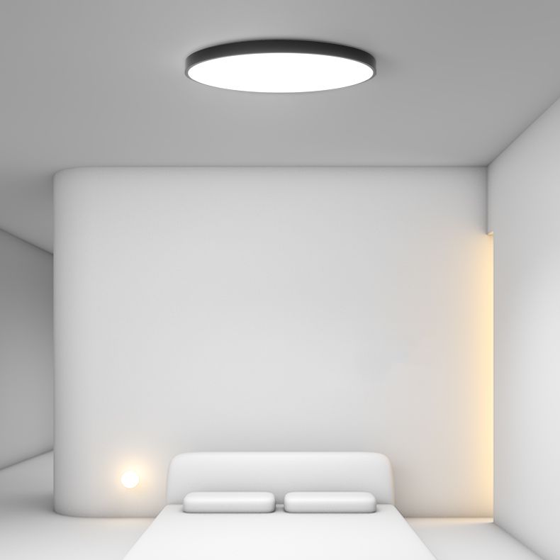Black Contemporary Ceiling Mounted Light LED Flush Mount Ceiling Lighting Fixture