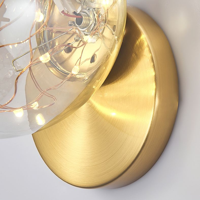 1 luminaire mural en verre léger luminaire créatif étoile