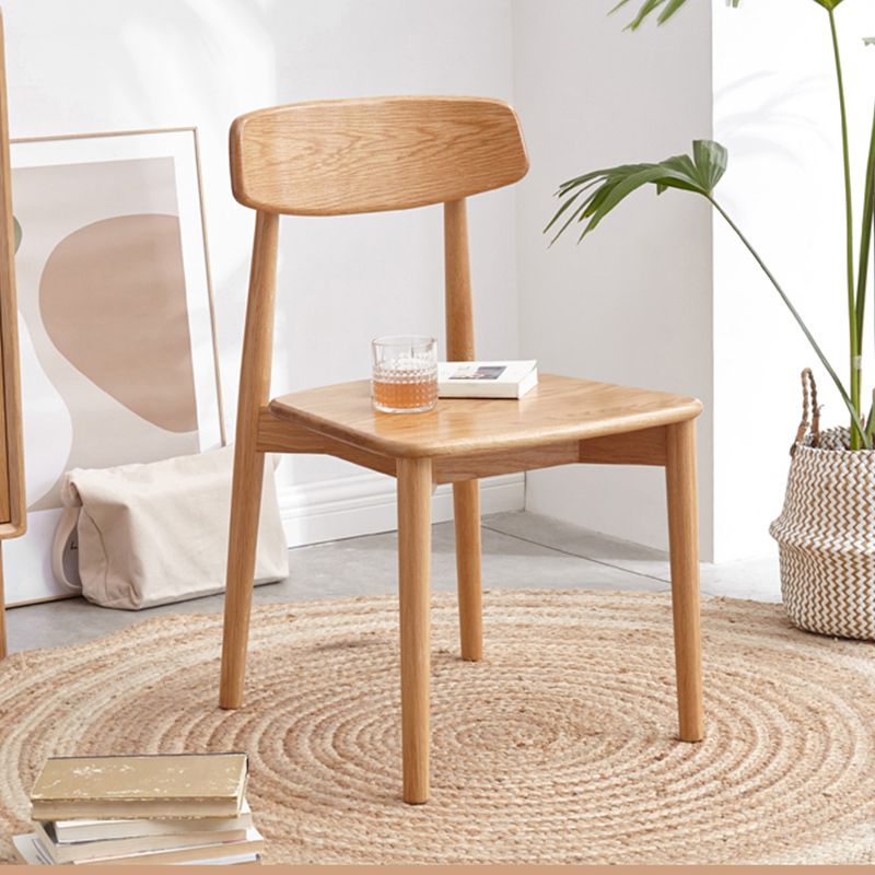 Dining Room Armless Dining Chair Home Wood Open Back Dining Chair