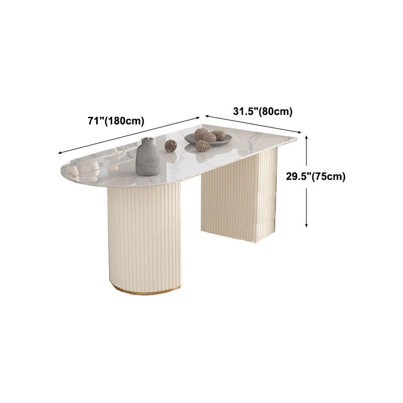 Traditional Luxury Dining Table Sintered Stone Table for Home