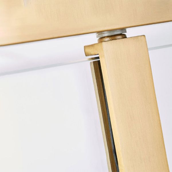 Pivot Tempered Glass Shower Door, Diamond Shape Stainless Steel Frame Shower Door