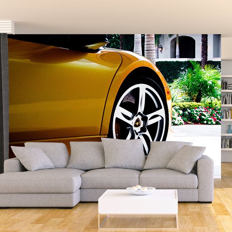 Cool Car Wall Decor Waterproofing Wall Covering for Boy Bedroom, Personalized Size