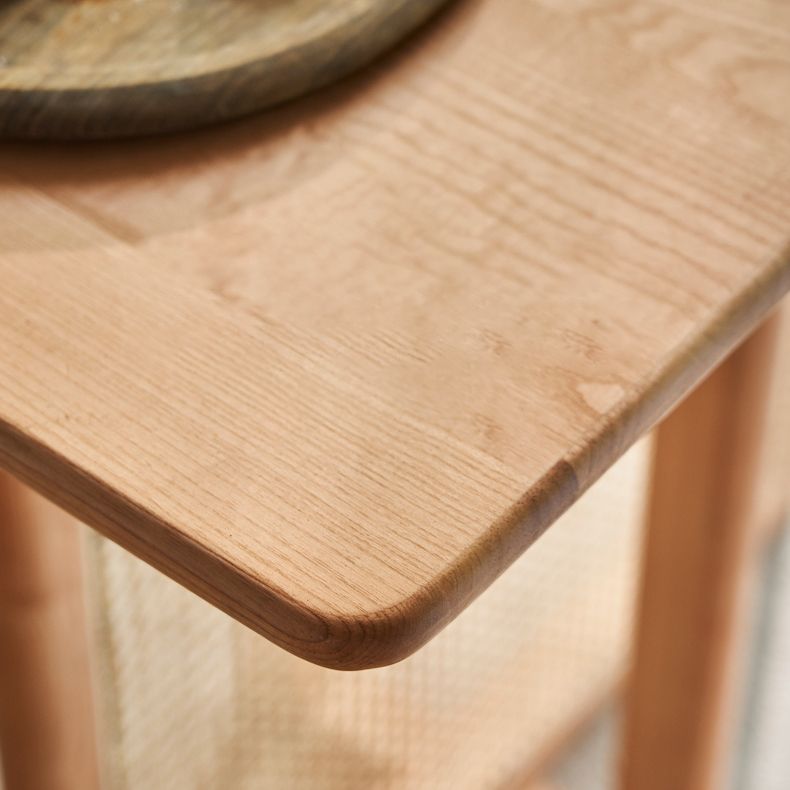 Modern 1/4 Pieces Dining Set Rectangle Ash Wood Dining Table for Dining Room