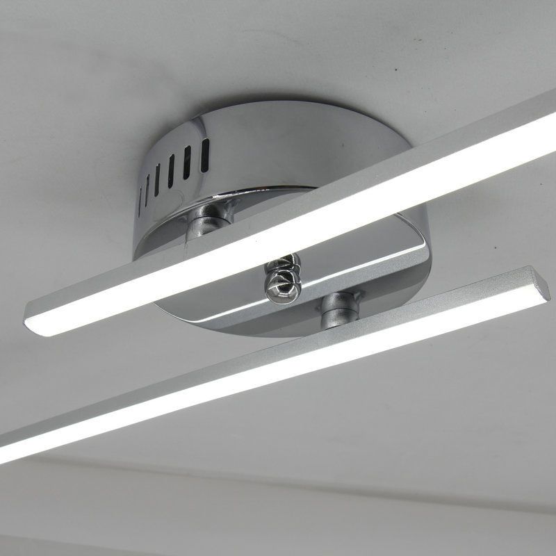 Nordic Style Metal Vanity Light Strip Shape LED Vanity Lamp for Shower Room