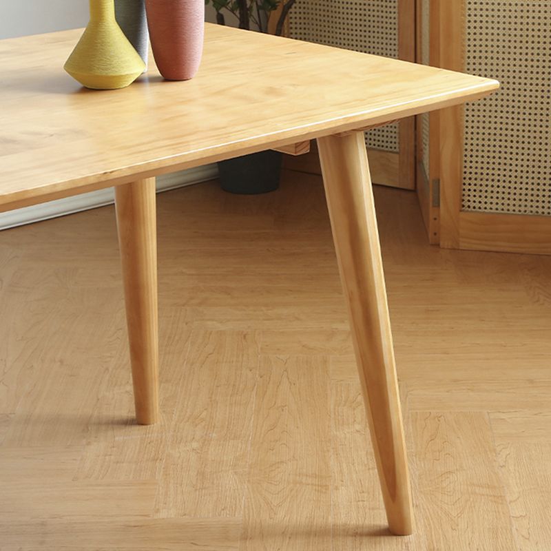 Modern Pine Wood Dining Set 1/2/3/5/7 Pieces Natural Finish Dinette Set