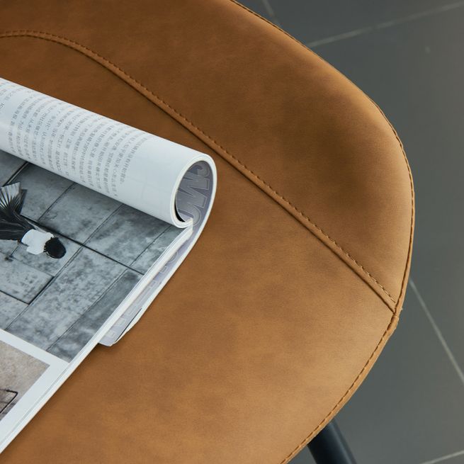Sillas de comedor estilo moderno Sillas sin brazos con patas de metal para cocina