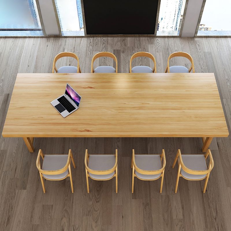 Mesa de madera industrial de madera sólida mesa de madera de madera de madera con caballete