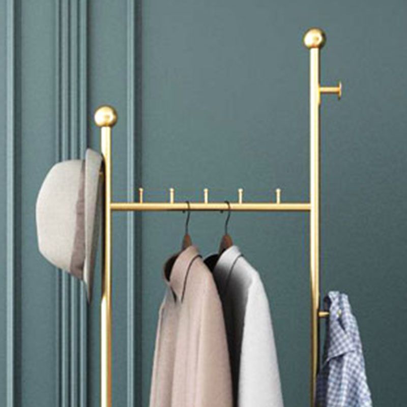 Modern Entryway Kit with Hooks Basket Modern Metal Coat Rack
