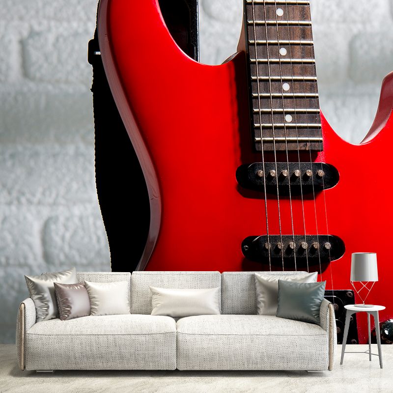 Beautiful Photography Mural Wallpaper Musical Instruments Sitting Room Wall Mural