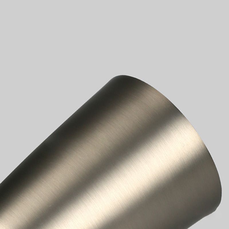 Modernism 2-Light Black/White/Nickel Wall Mounted Sconce Metallic Shaded Wall Light