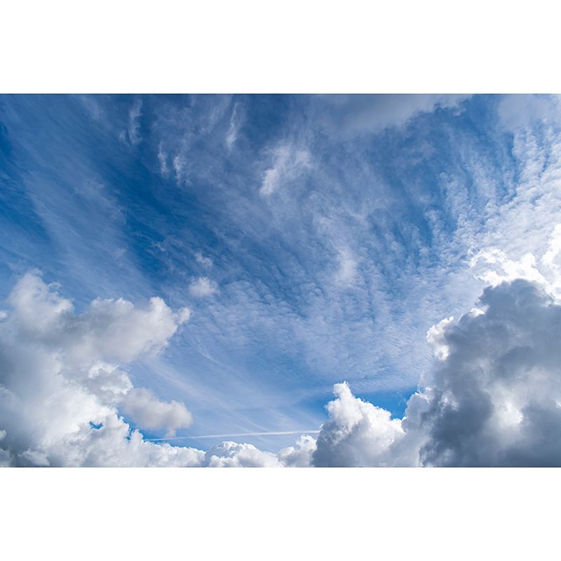 Modern Style Wall Mural Wallpaper Beautiful Sky Sitting Room Wall Mural