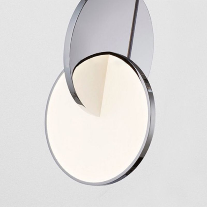 1-Light LED Thin Contemporary Hanging Lamp Kit Metal Pendant Light for Dining Room