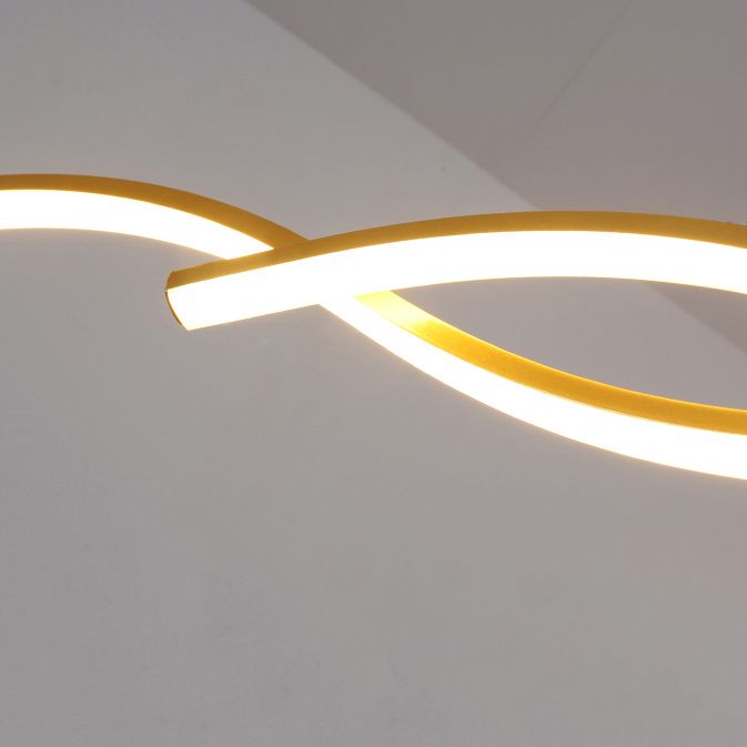 Moderner Stil linearer Inselleuchten Metall 2- Hellinselanhänger Leuchten