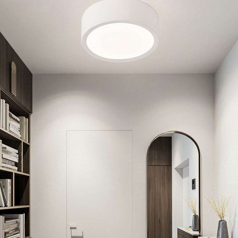 Lámpara de techo LED de simplicidad con sombra de acrílico, accesorios de iluminación LED para pasillo de estilo contemporáneo