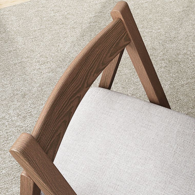 Silla de comedor de estilo moderno, sillas laterales sin brazos de cocina con patas de madera