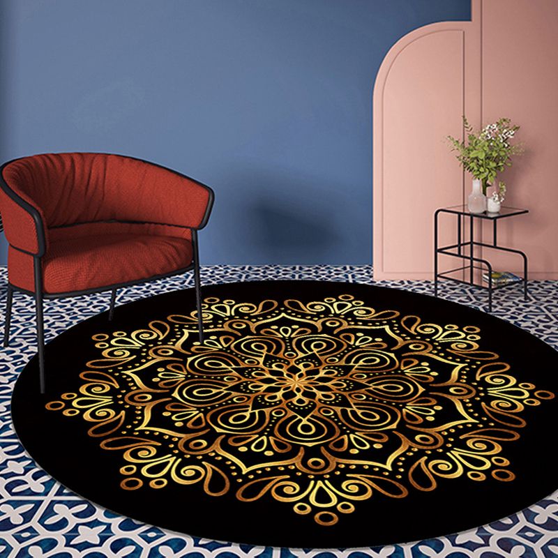 Vintage Teppich Polyester Grafik Teppich Färbung widerstandsfähiger Teppich für Wohnkultur