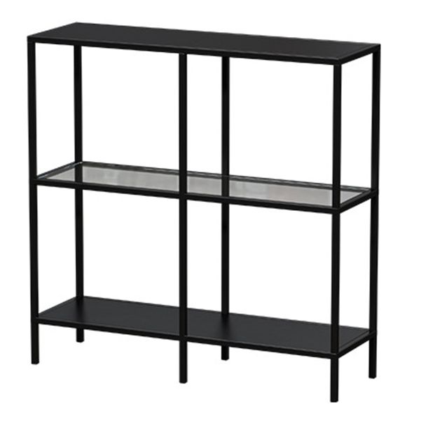 Contemporary Console Accent Table Antique Finish Rectangle Sofa Console Table in Metal