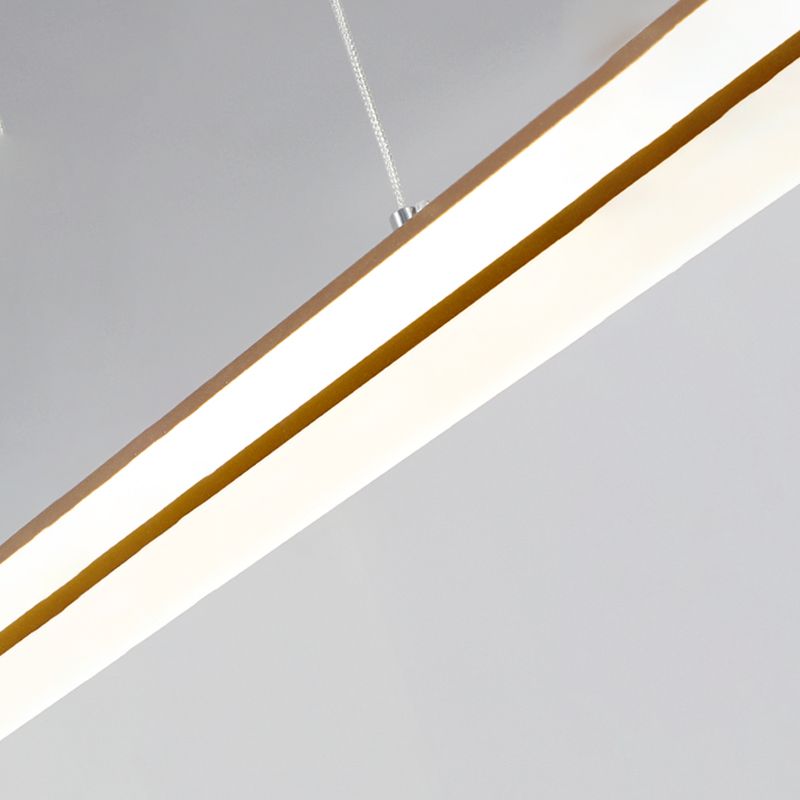 Lineair eiland hanglamp modern metalen metalen licht hanglampje