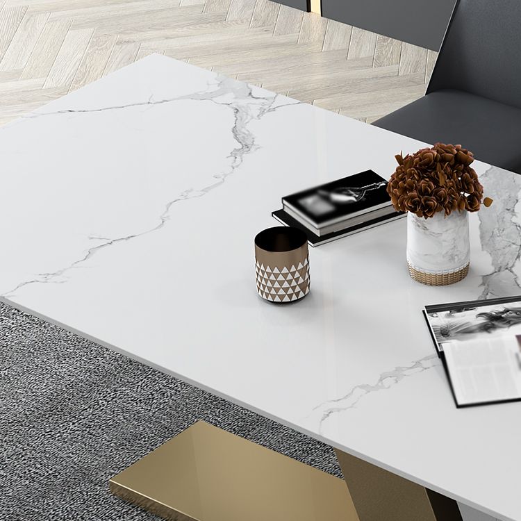 Contemporary 1/2/3/4/5/6/7 Pieces Dining Set Sintered Stone Dining Table Set